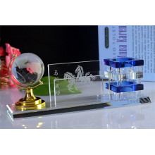 Office Gifts Crystal Pen Holder with Crystal Terrestrial Globe